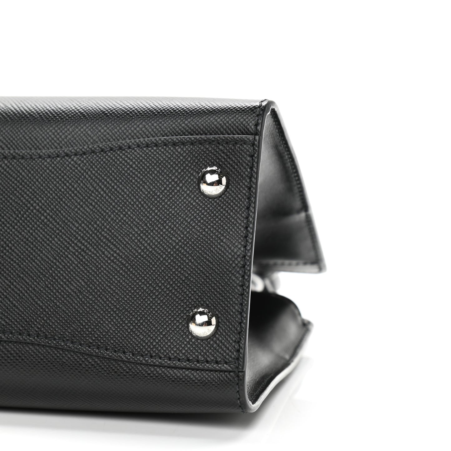 Saffiano Calfskin Top Handle Tote Black