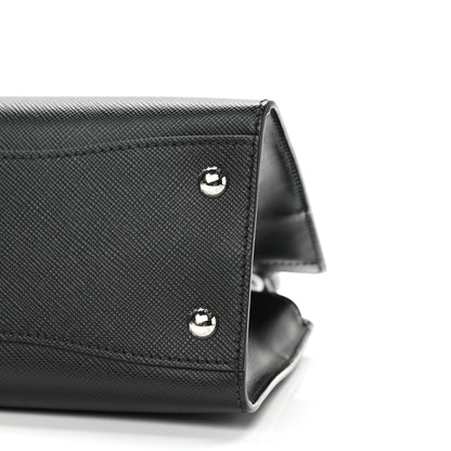 Prada Saffiano Calfskin Top Handle Tote Black 11 of 12