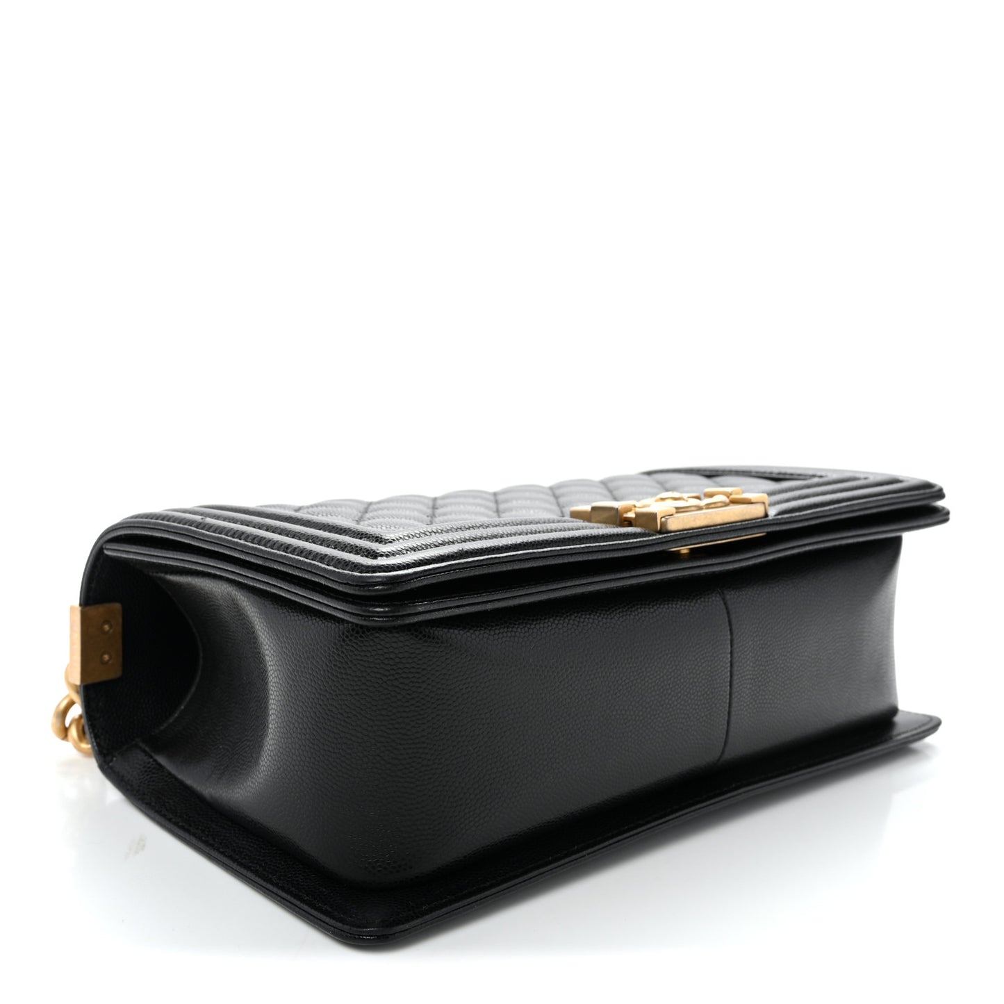Caviar Quilted Medium Boy Flap Black