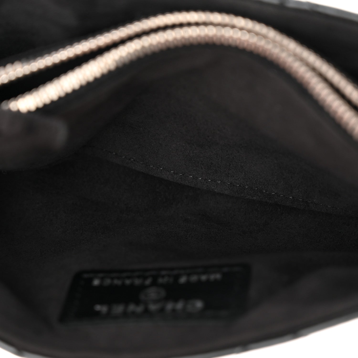 Chanel Patent Quilted Mini Phone Holder Clutch Black 5 of 9