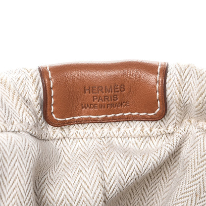 Hermes Canvas Barenia Fourbi 25 MM Pouch Naturel Fauve 6 of 6