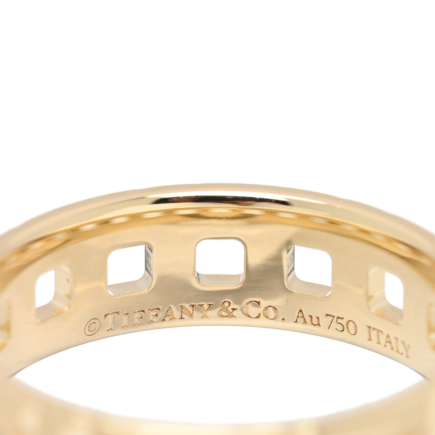 18K Yellow Gold T True Wide Ring 50 5.5