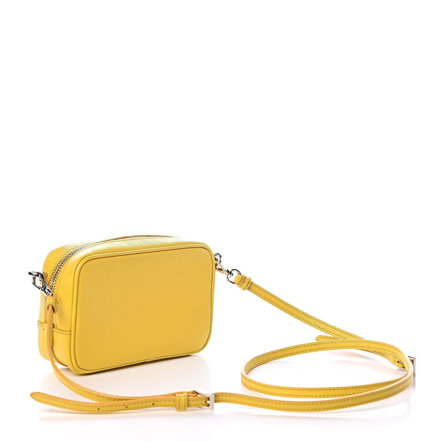 Prada Saffiano Mini Camera Crossbody Bag Soleil 3 of 8