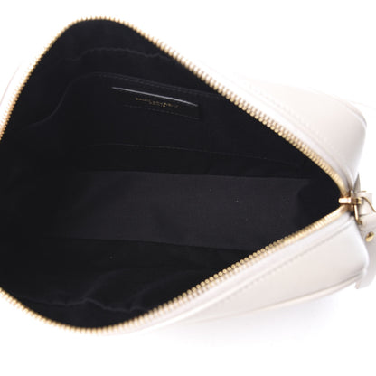 Saint Laurent Calfskin Matelasse Monogram Lou Camera Bag Crema Soft 7 of 20