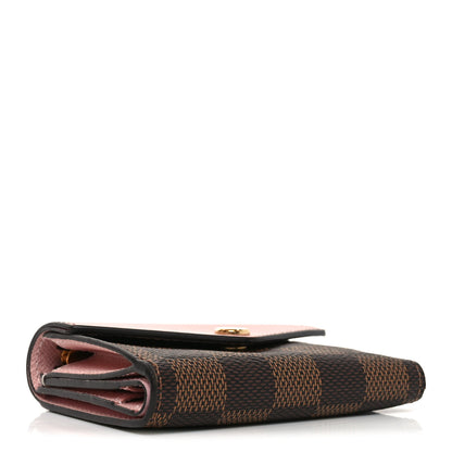 Louis Vuitton Damier Ebene Zoe Wallet Rose Ballerine 4 of 6