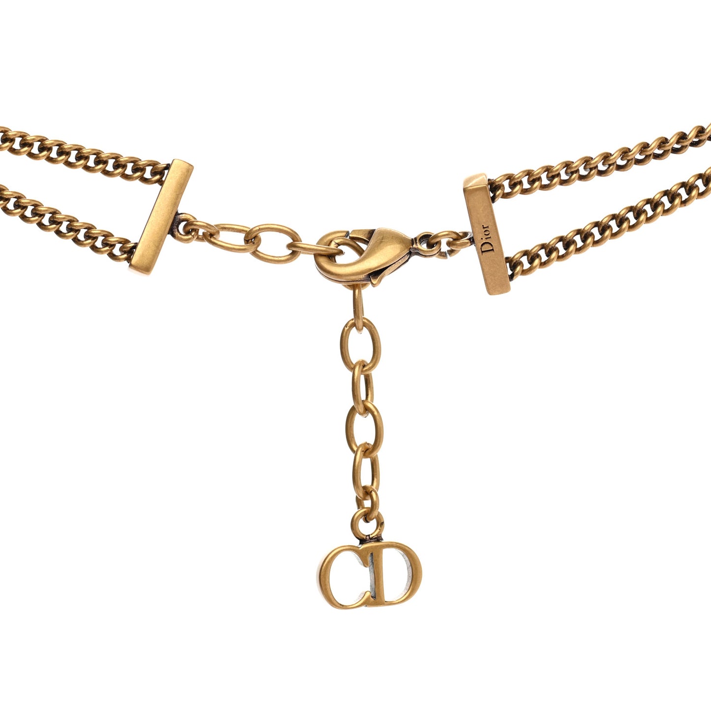 Metal J'Adior Choker Necklace Aged Gold