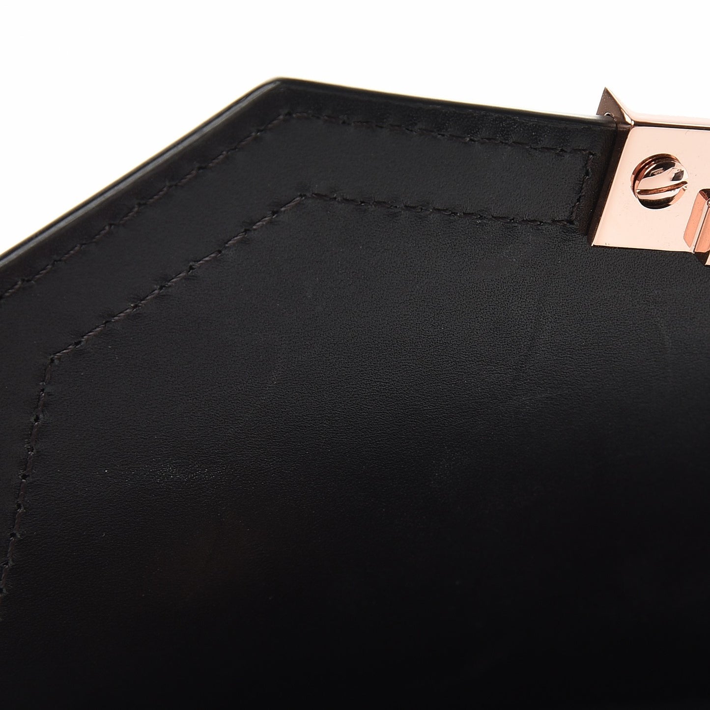 Calfskin Small Marion Soft Black Rose Gold Hardware