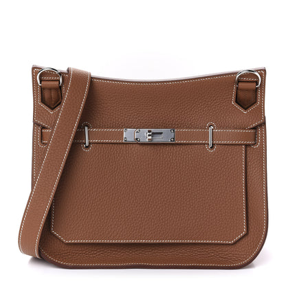 Hermes Taurillon Clemence Jypsiere 28 Gold 1 of 11