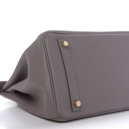 Hermes Togo Birkin 30 Etain 6 of 10