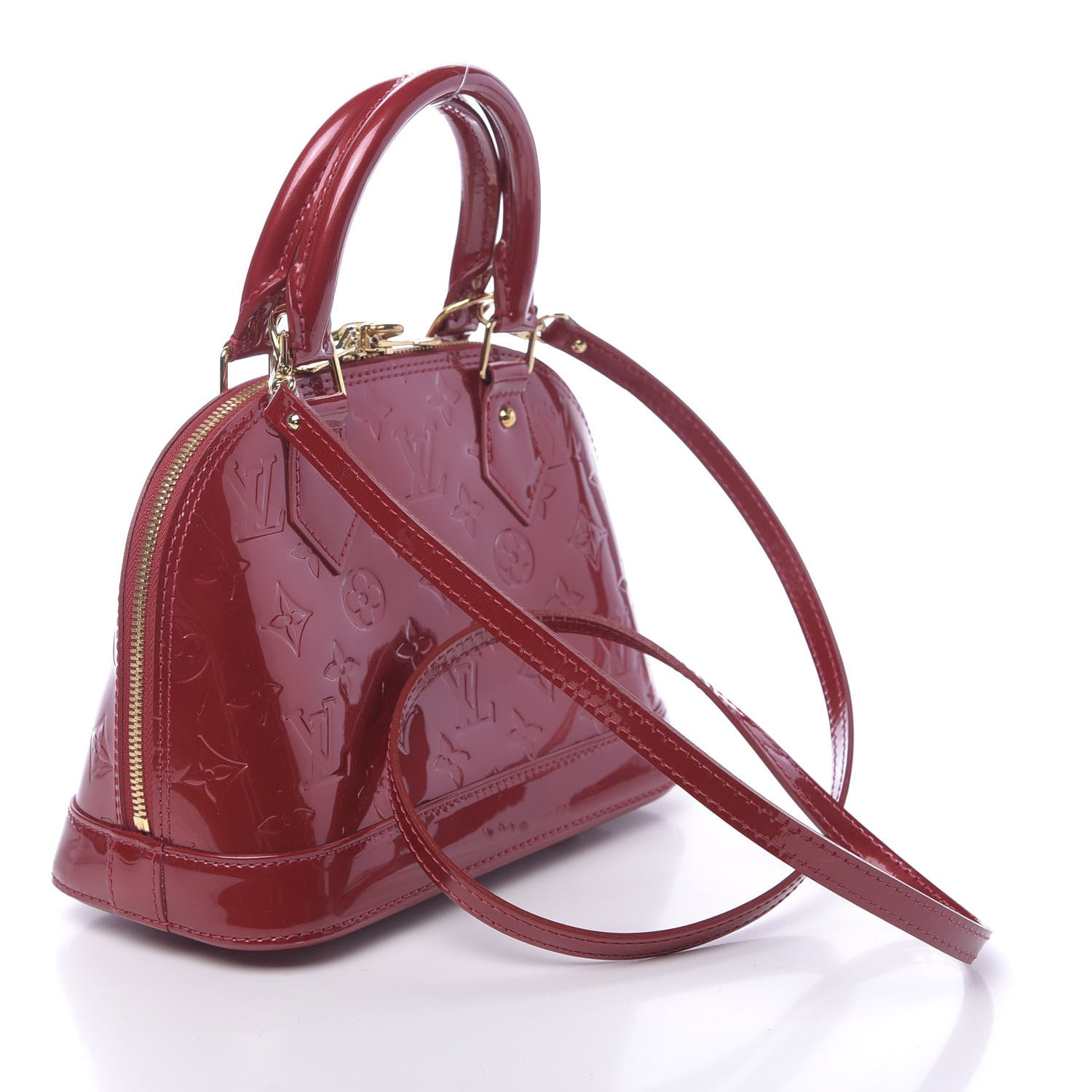 Louis Vuitton Vernis Alma BB Pomme D'Amour 3 of 10