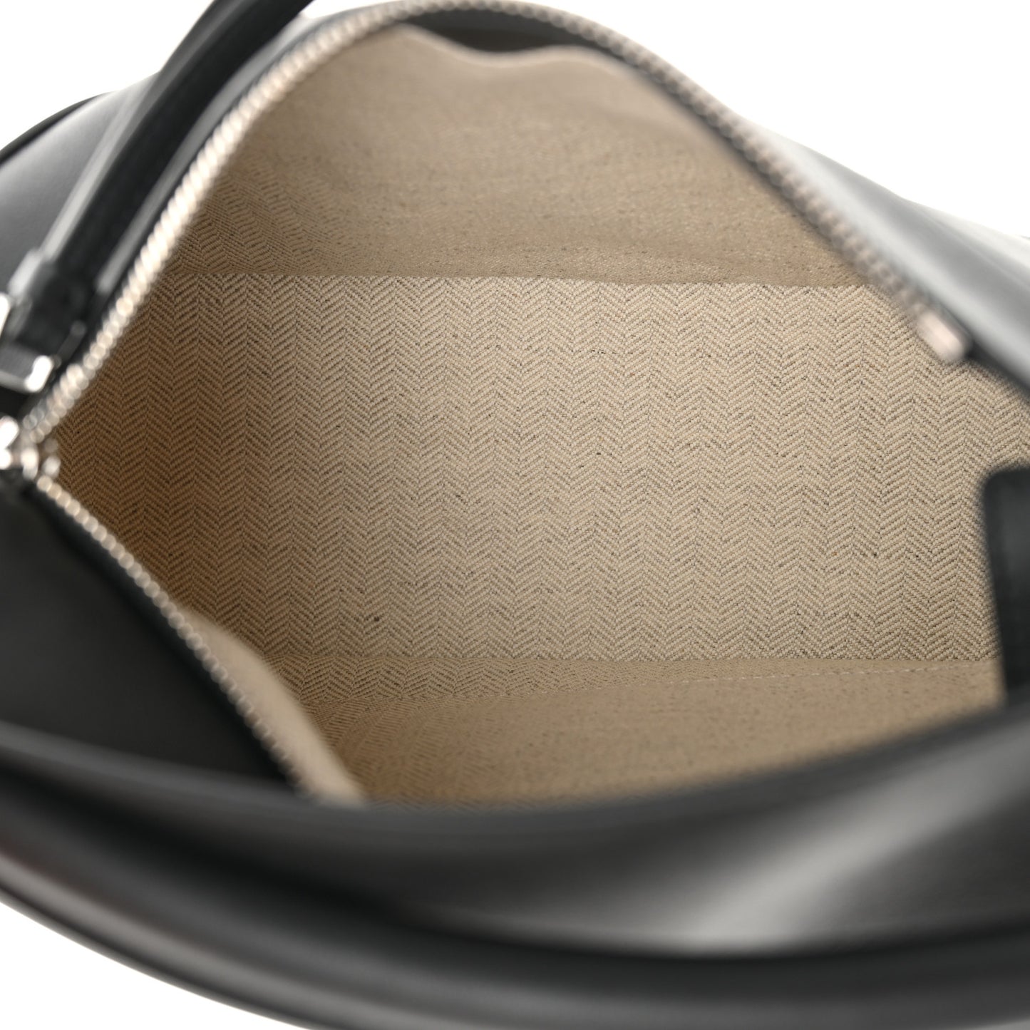 Calfskin Small Puzzle Edge Bag Black