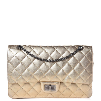 Chanel Metallic Lambskin Quilted 2.55 Reissue 227 Flap Gold 1 of 13