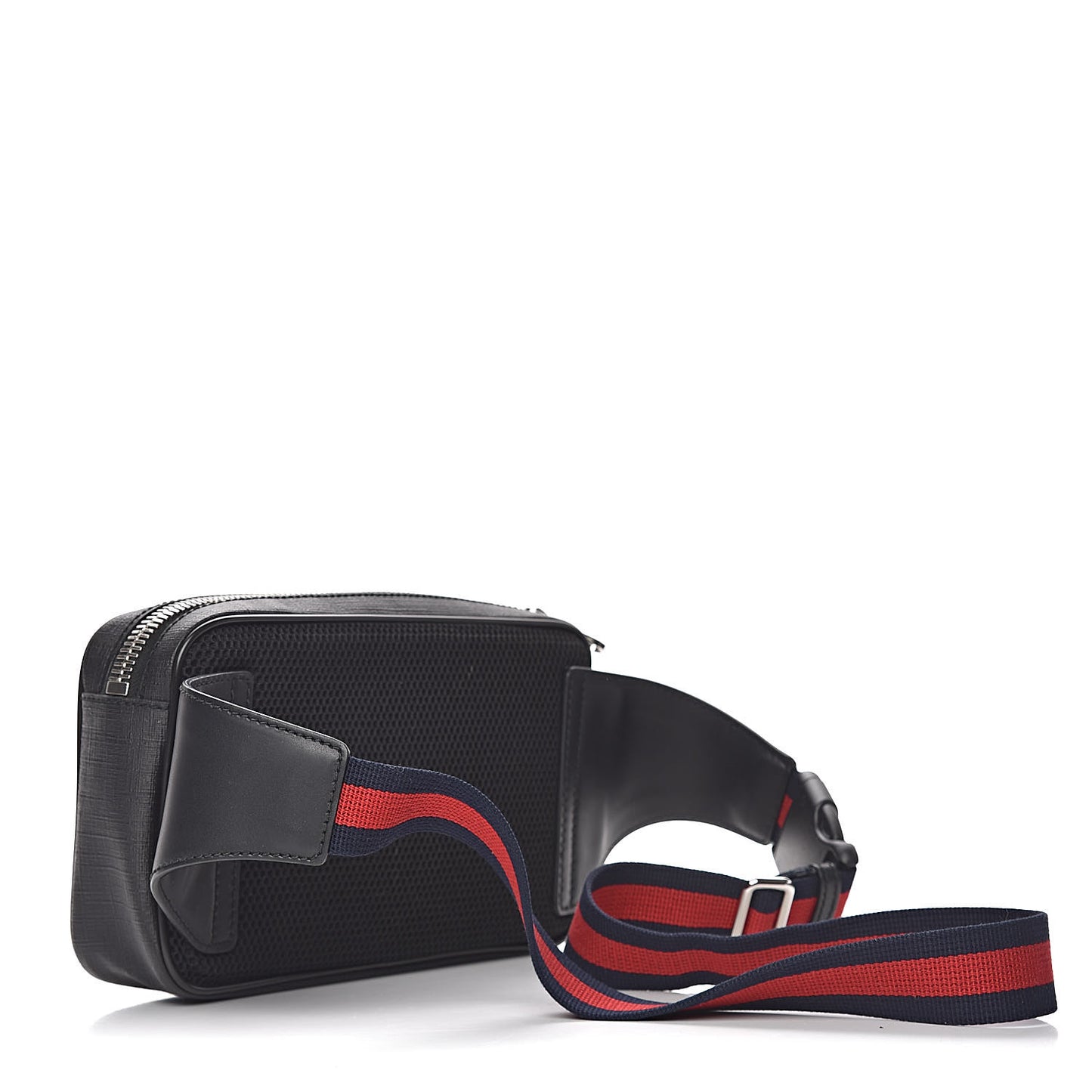 Soft GG Supreme Monogram Web Belt Bag Black Grey