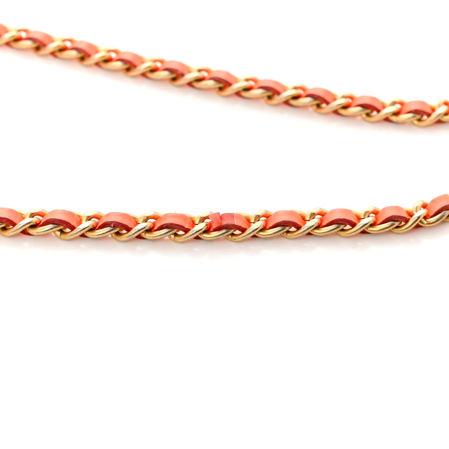 Patent Calfskin Quilted Boy Wallet On Chain WOC Orange