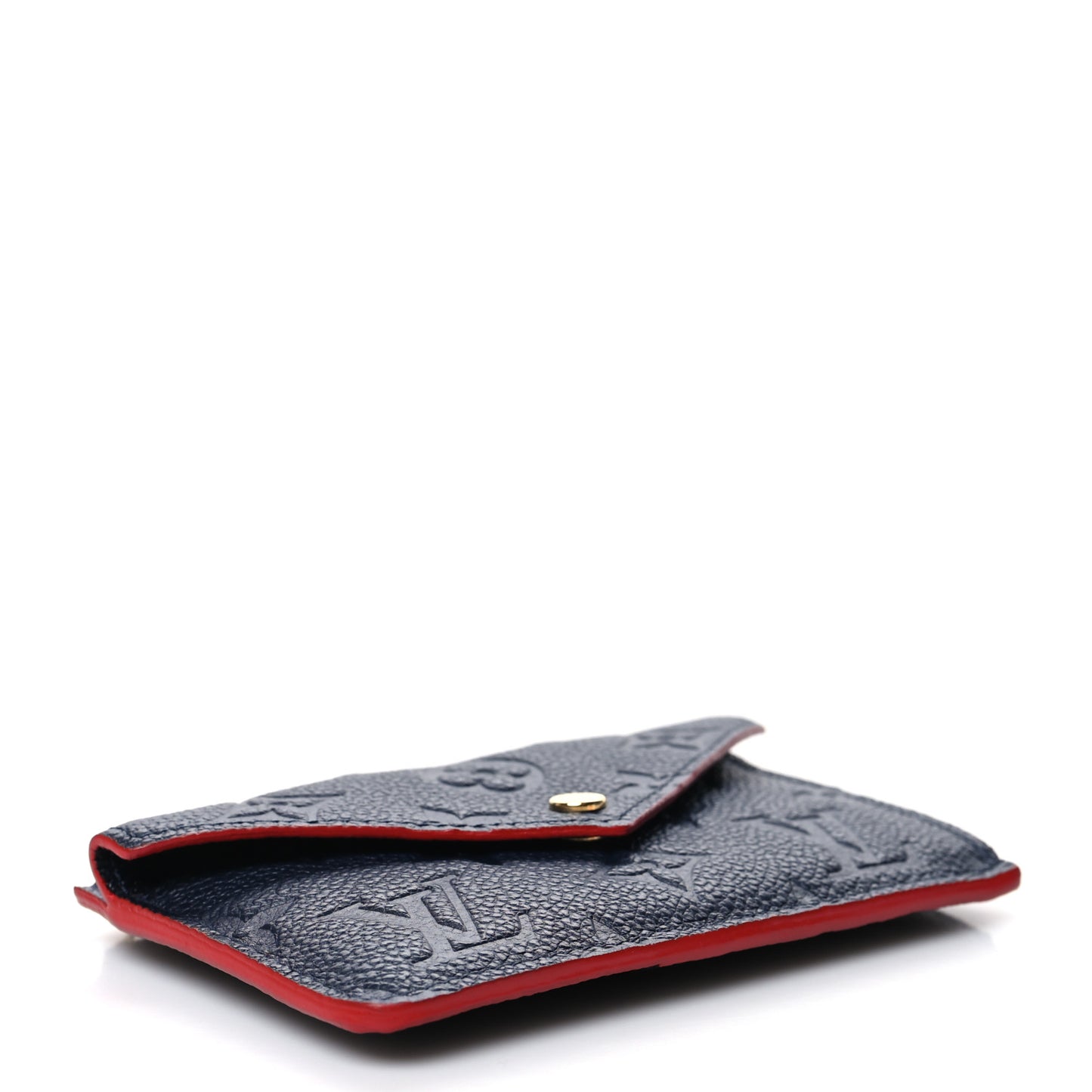 Empreinte Recto Verso Card Holder Marine Rouge