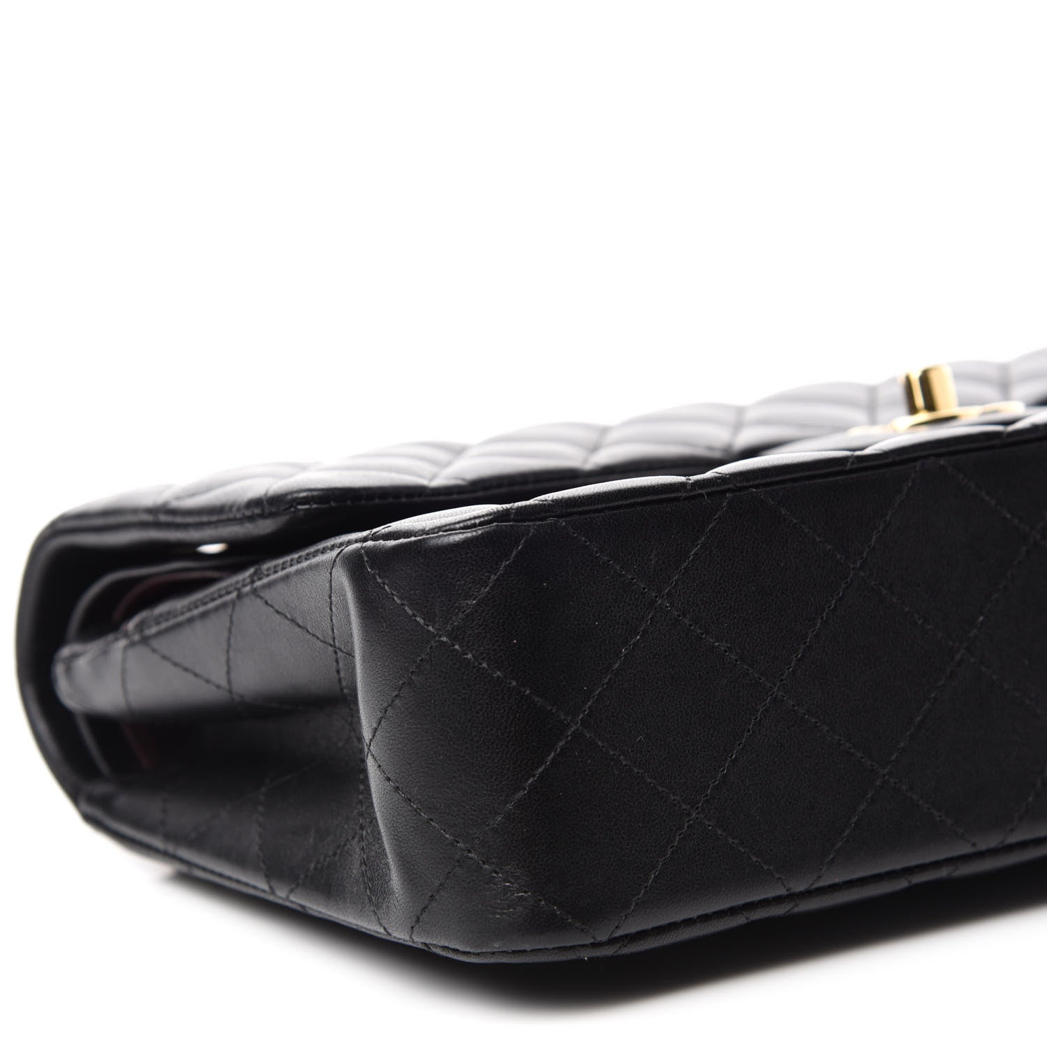 Chanel Lambskin Quilted Medium Double Flap Black 6 of 14