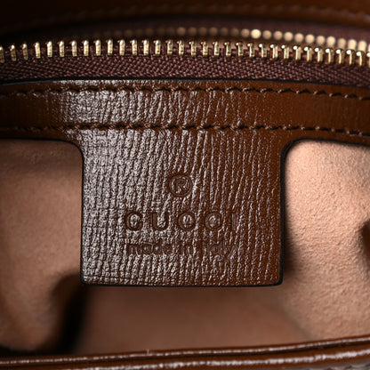 Gucci GG Supreme Monogram Azalea Calfskin Web Small Jackie 1961 Hobo Beige Ebony Brown Sugar 6 of 13
