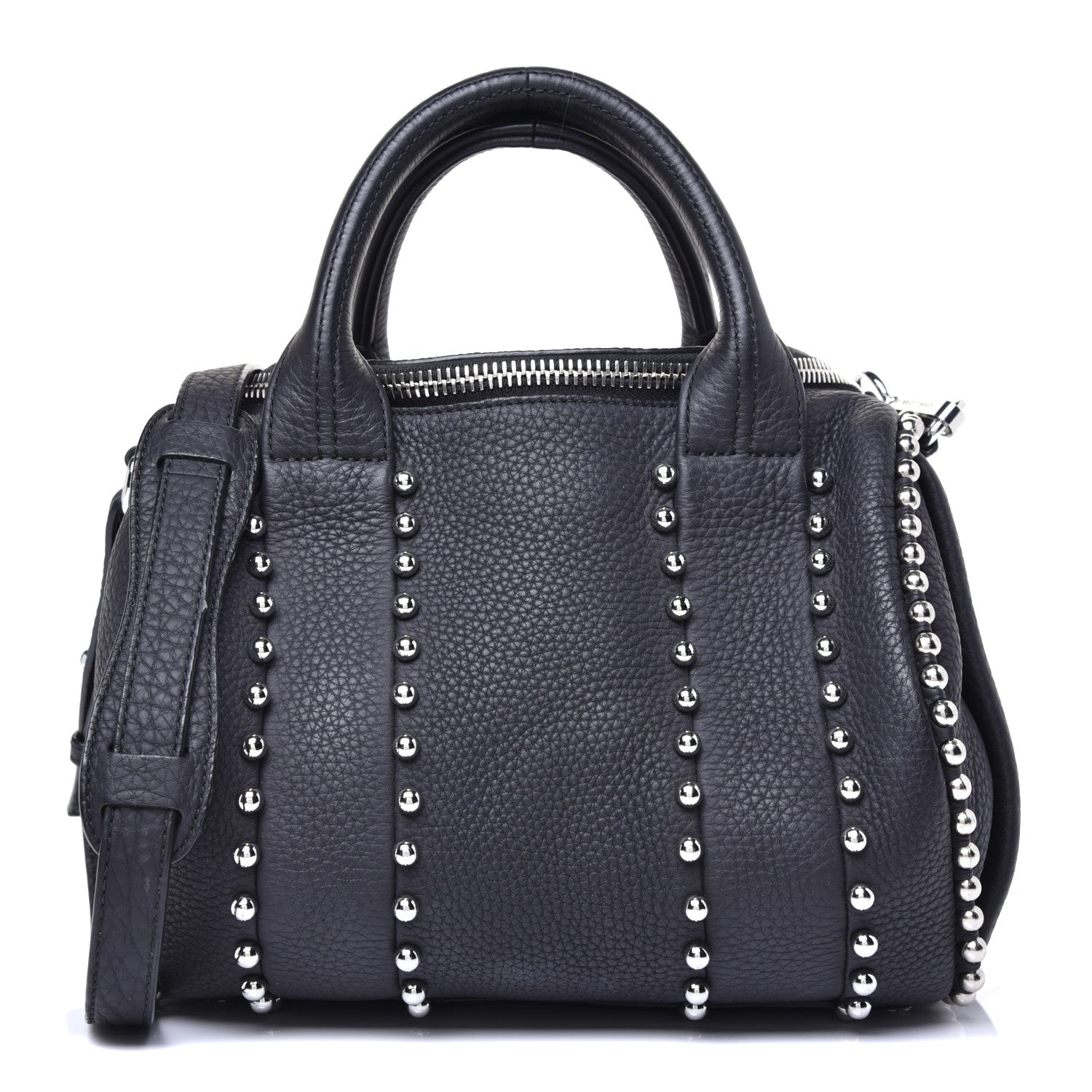 Alexander Wang Calfskin Studded Rockie Matte Black Rhodium Hardware 1 of 9