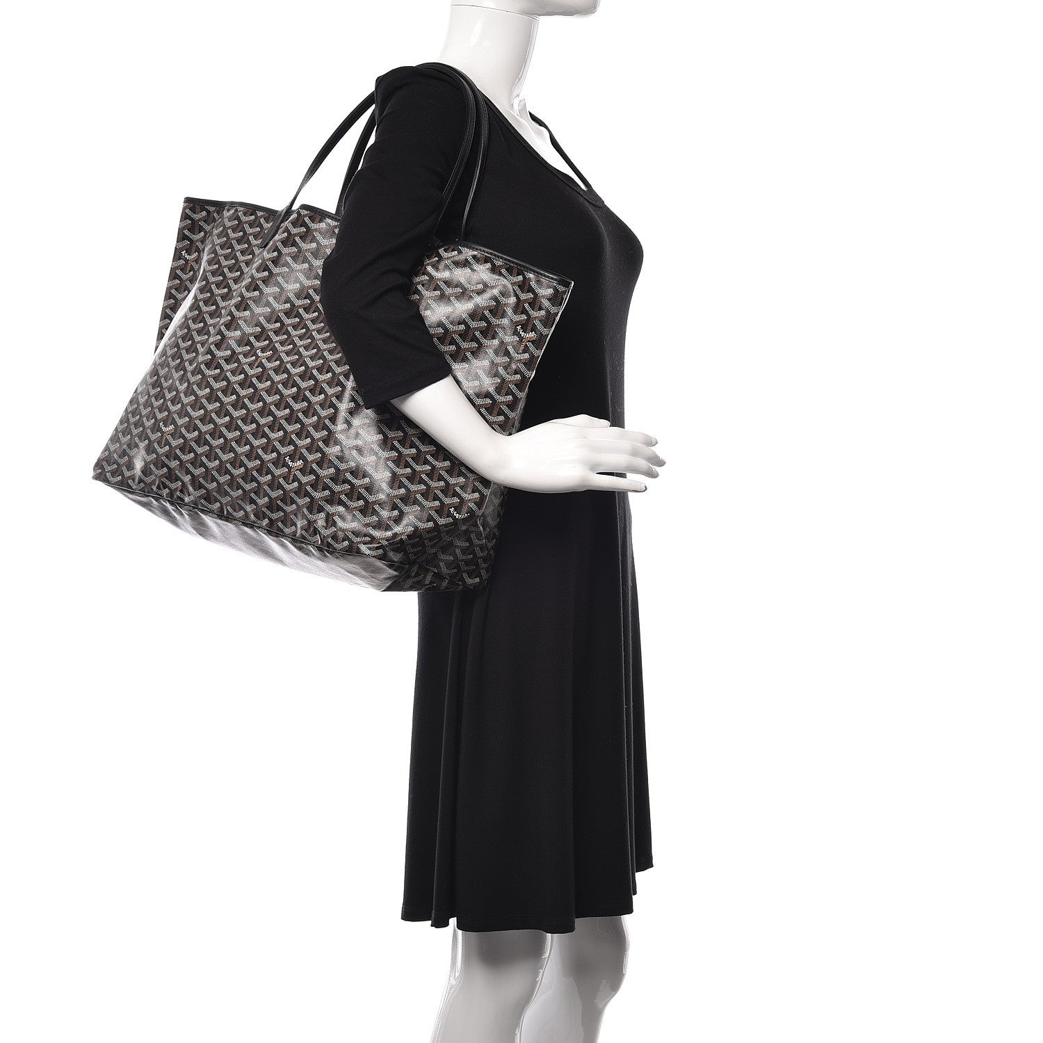 Goyard Goyardine Saint Louis GM Black 2 of 9