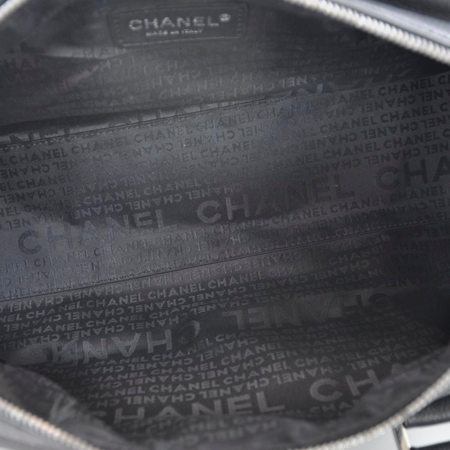 Chanel Caviar Square Stitched Satchel Black 7 of 9