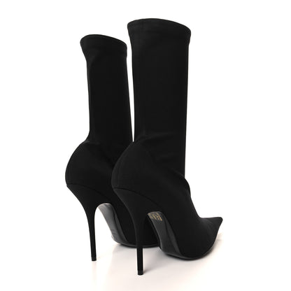 Balenciaga Jersey Crepe Round Toe Knife Booties 41 Black 4 of 7