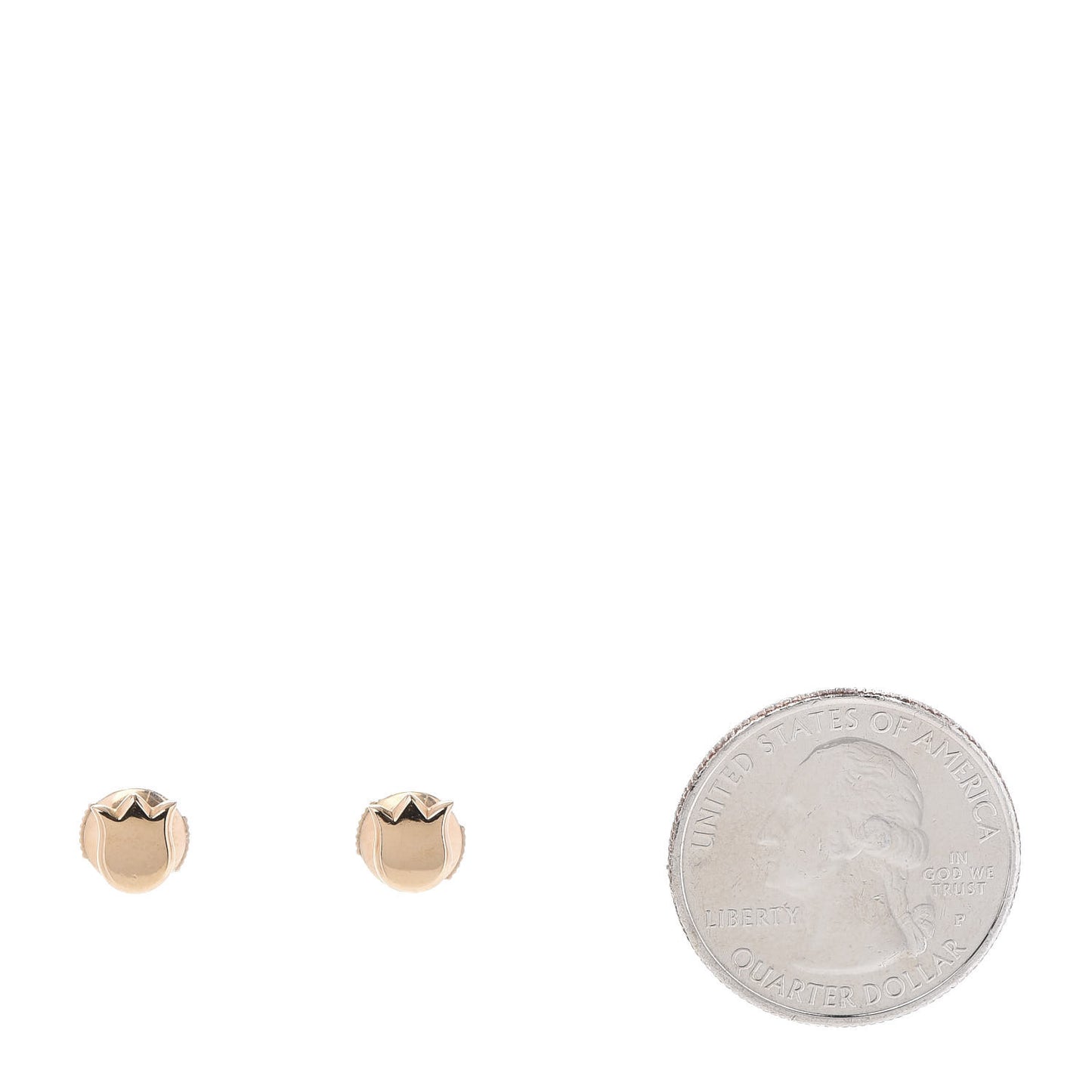18K Pink Gold Tulip Earrings