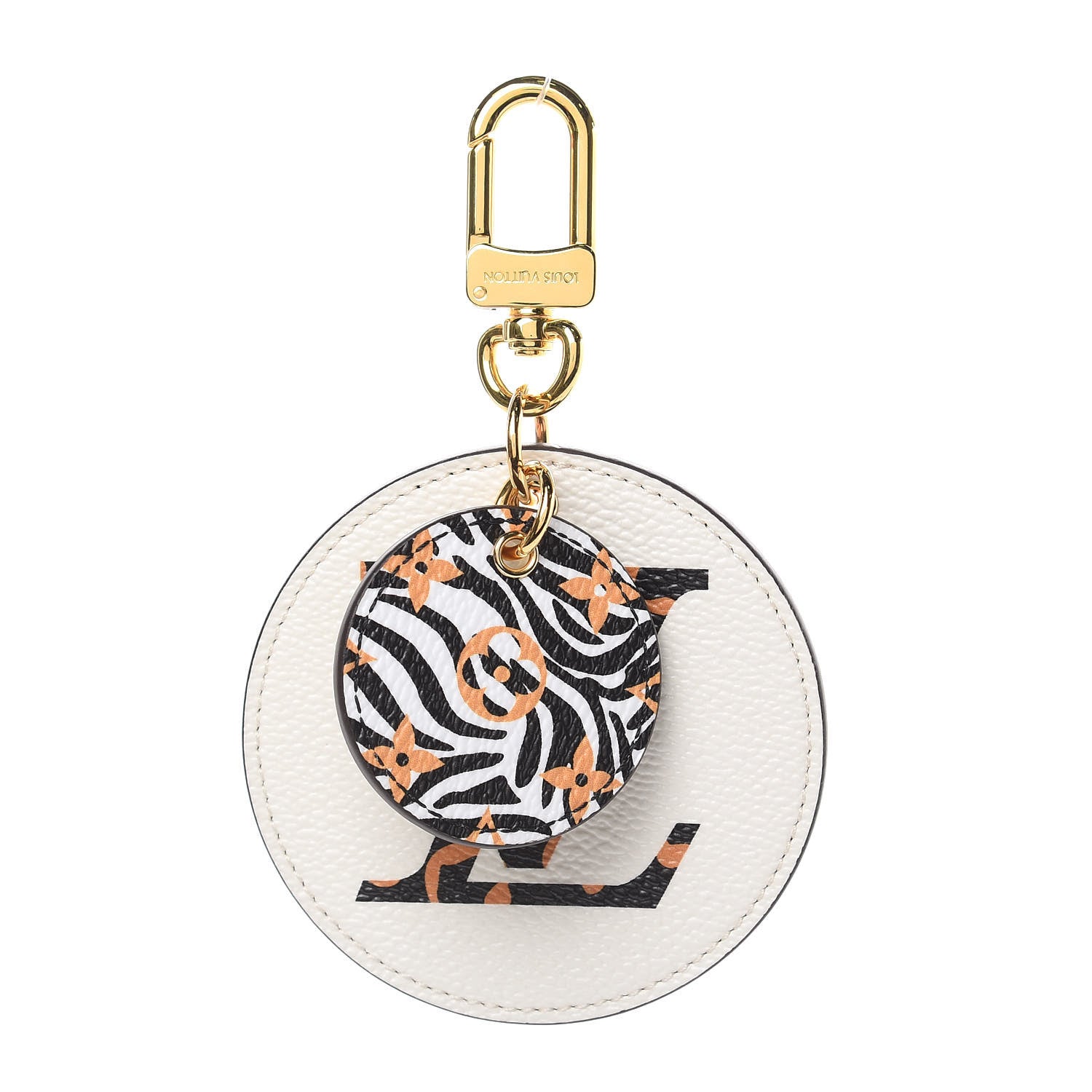 Louis Vuitton Monogram Giant Jungle Bag Charm Key Holder Ivory 4 of 5