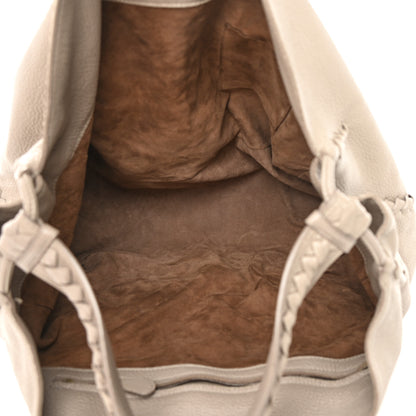 Bottega Veneta Washed Cervo Deerskin Large Hobo Light Grey 5 of 15