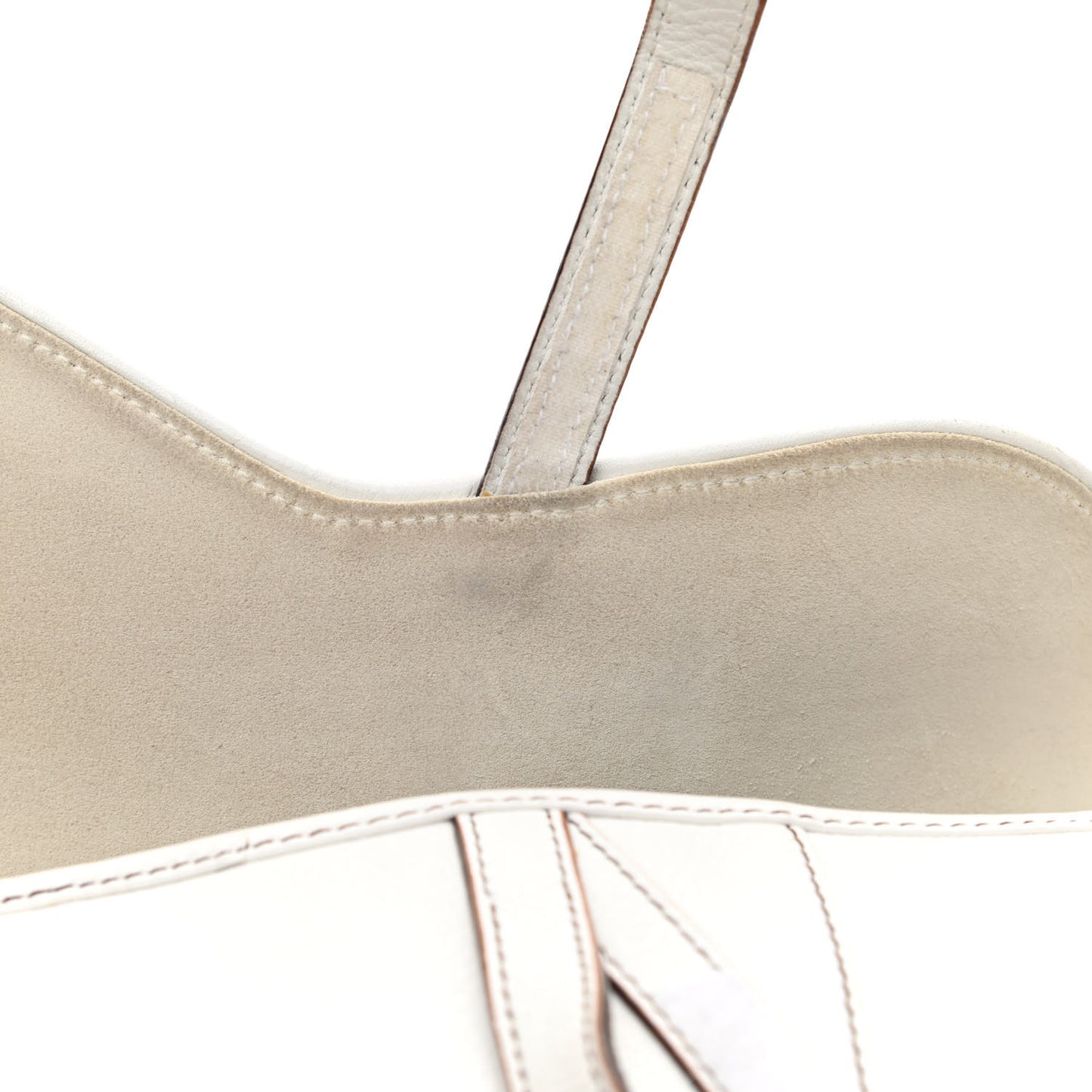 Calfskin Saddle Bag White