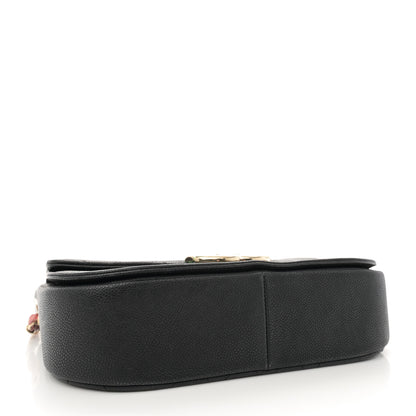 Chanel Grained Calfskin Quilted Medium Cuba Top Handle Flap Black 4 of 13
