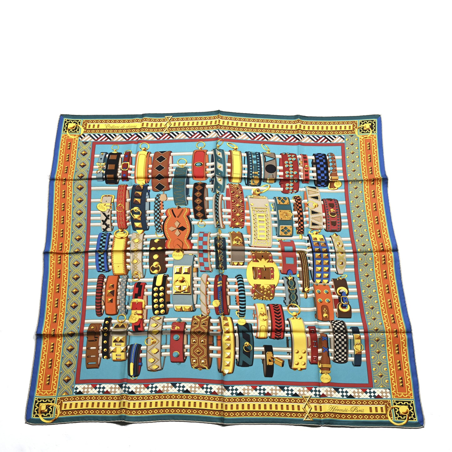 Silk Colliers de Chiens Scarf 90