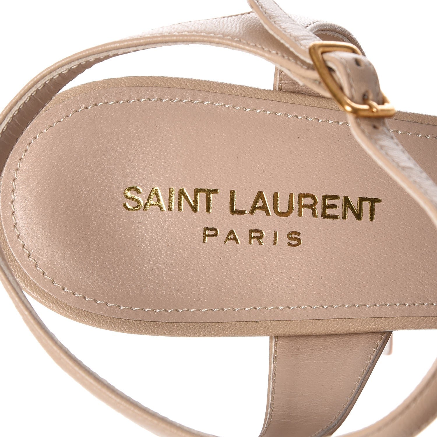 Saint Laurent Calfskin Farrah Bow 125 Platform Sandals 42 Rose Poudre 7 of 9