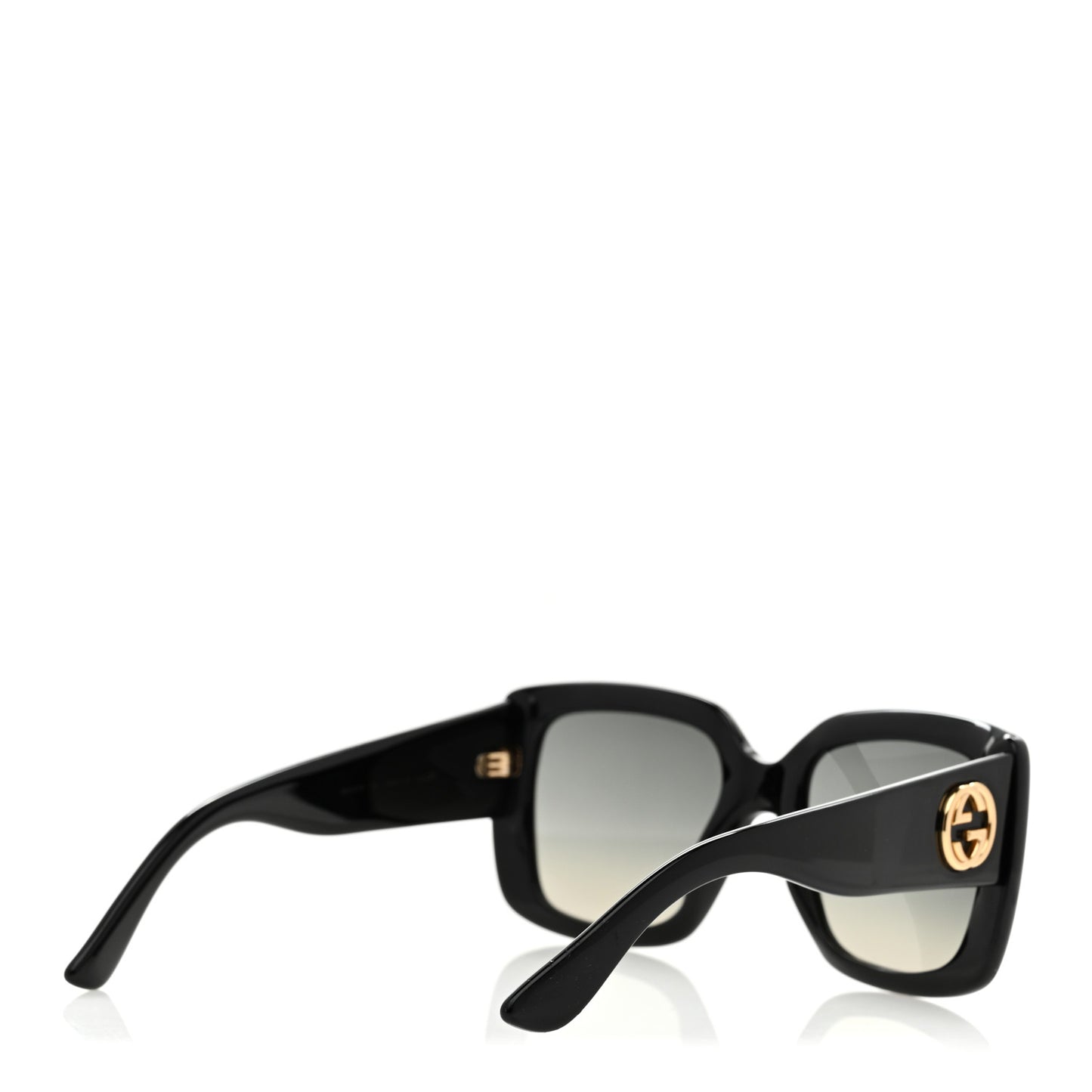 Acetate Square Frame Sunglasses GG0141S Black