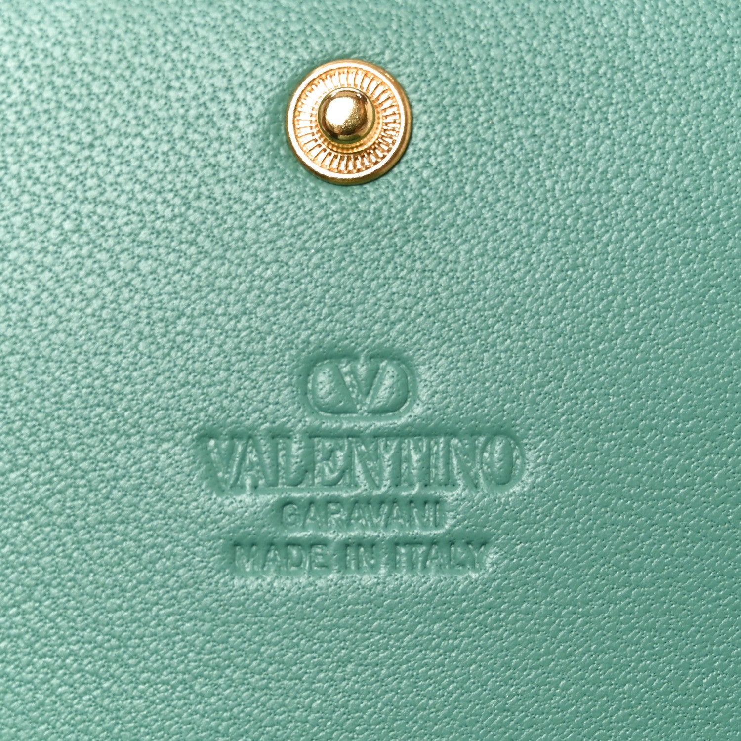 Valentino Garavani Lizard Embossed Vlogo Bi-Fold  Green 6 of 7