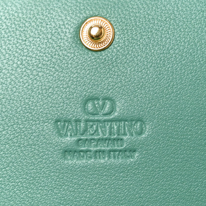 Valentino Garavani Lizard Embossed Vlogo Bi-Fold  Green 6 of 7