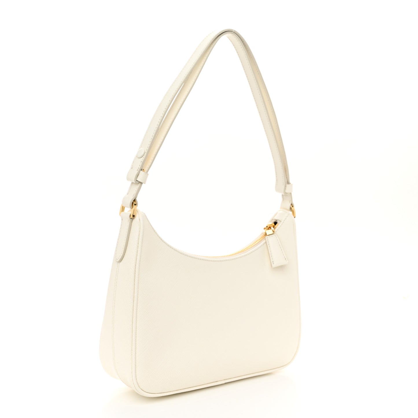 Saffiano Lux Mini Re-Edition Shoulder Bag White