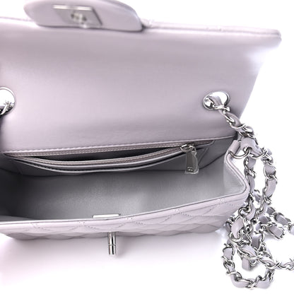 Chanel Lambskin Quilted Mini Rectangular Flap Grey 4 of 4