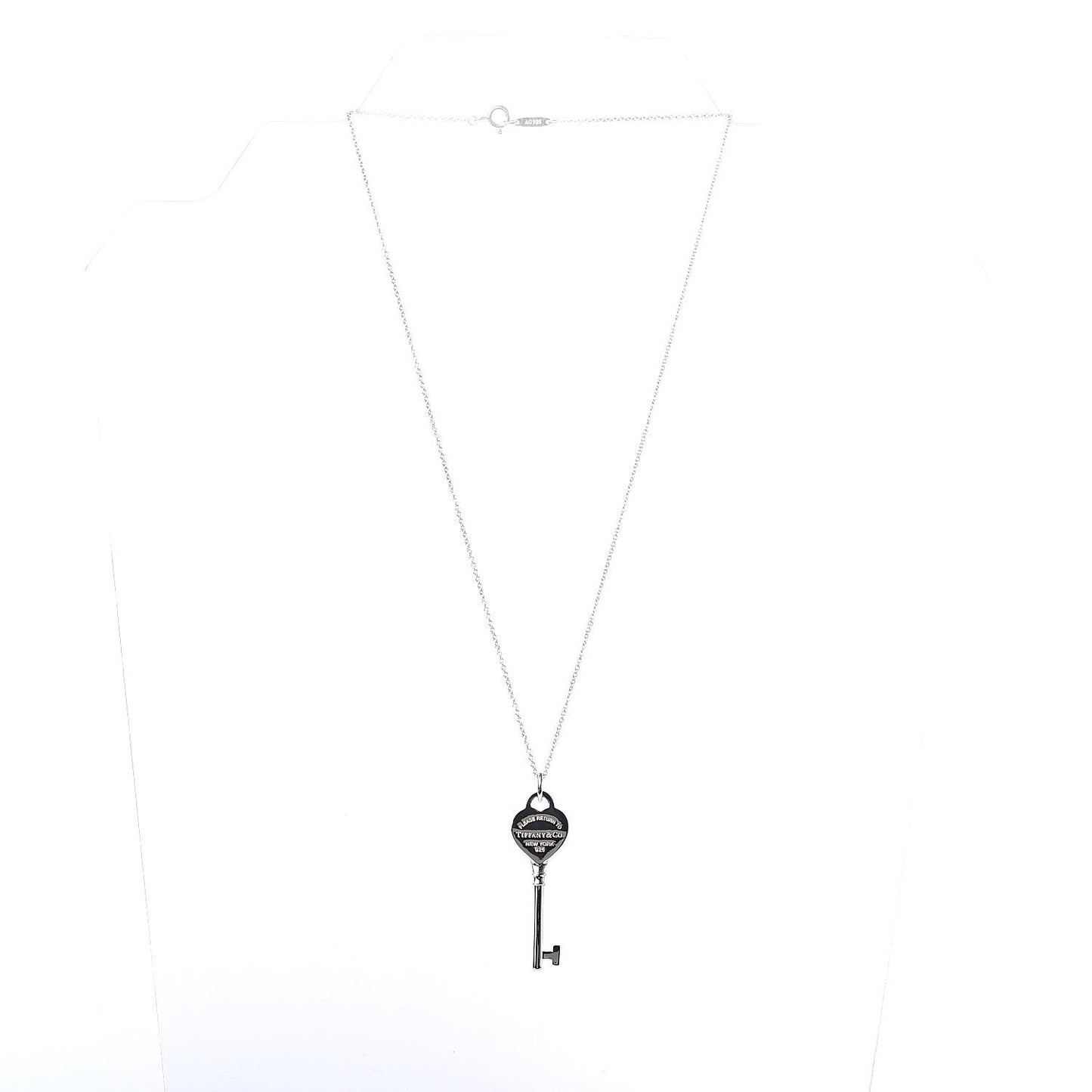 Sterling Silver Return To Key Pendant Necklace