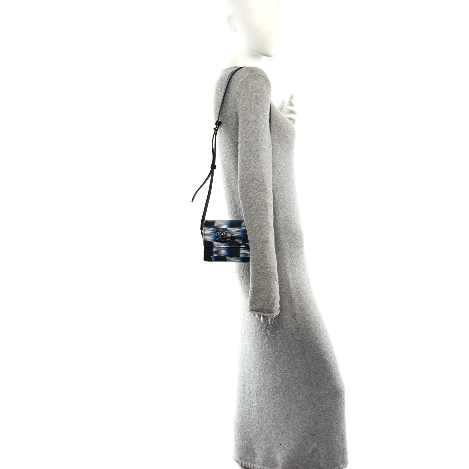 Louis Vuitton Damier Rush Epi Steamer Wearable Wallet Blue Moon 2 of 10