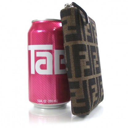 Fendi Zucca Compact Zip Around Wallet Tobacco 3 of 8