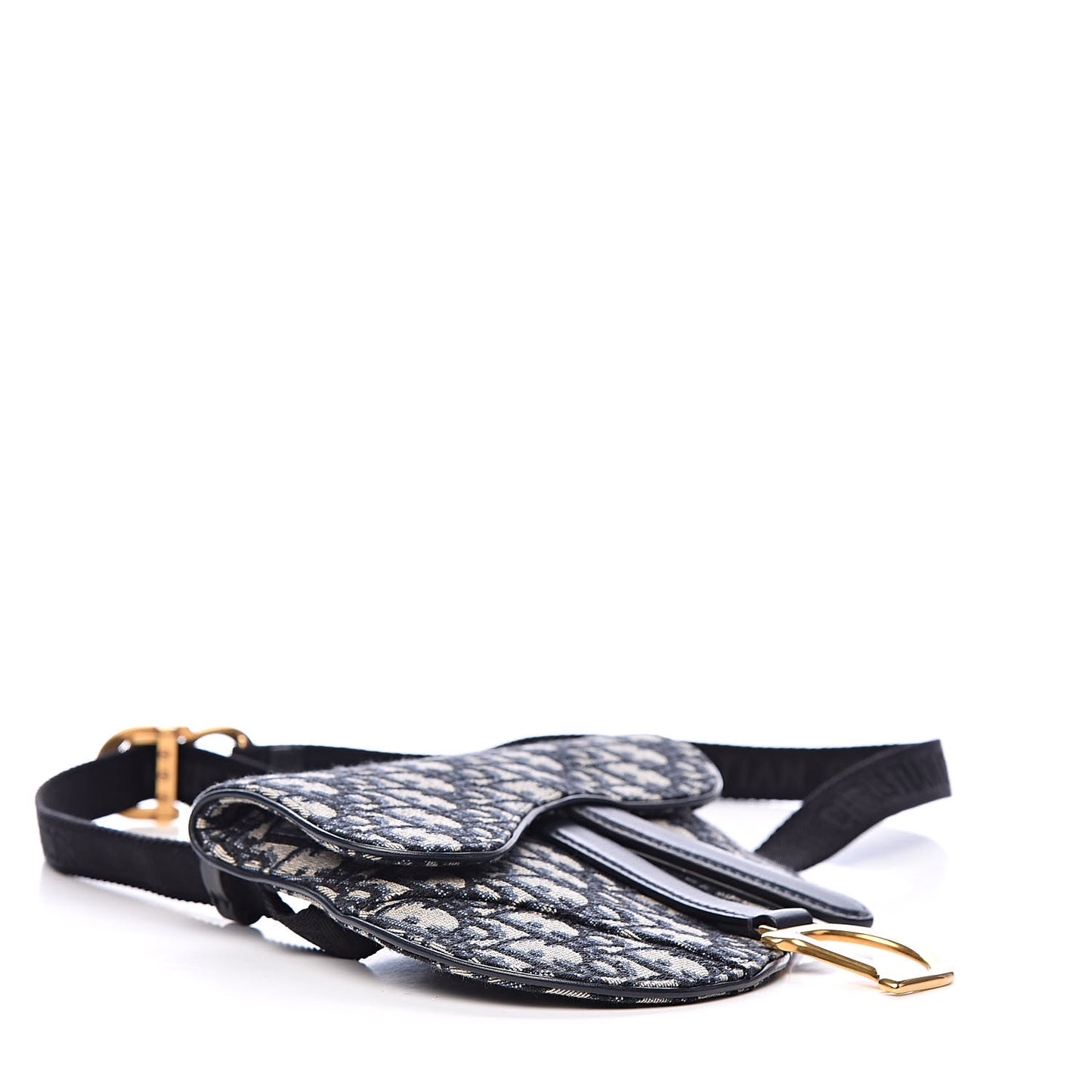 Oblique Saddle Belt Bag Blue