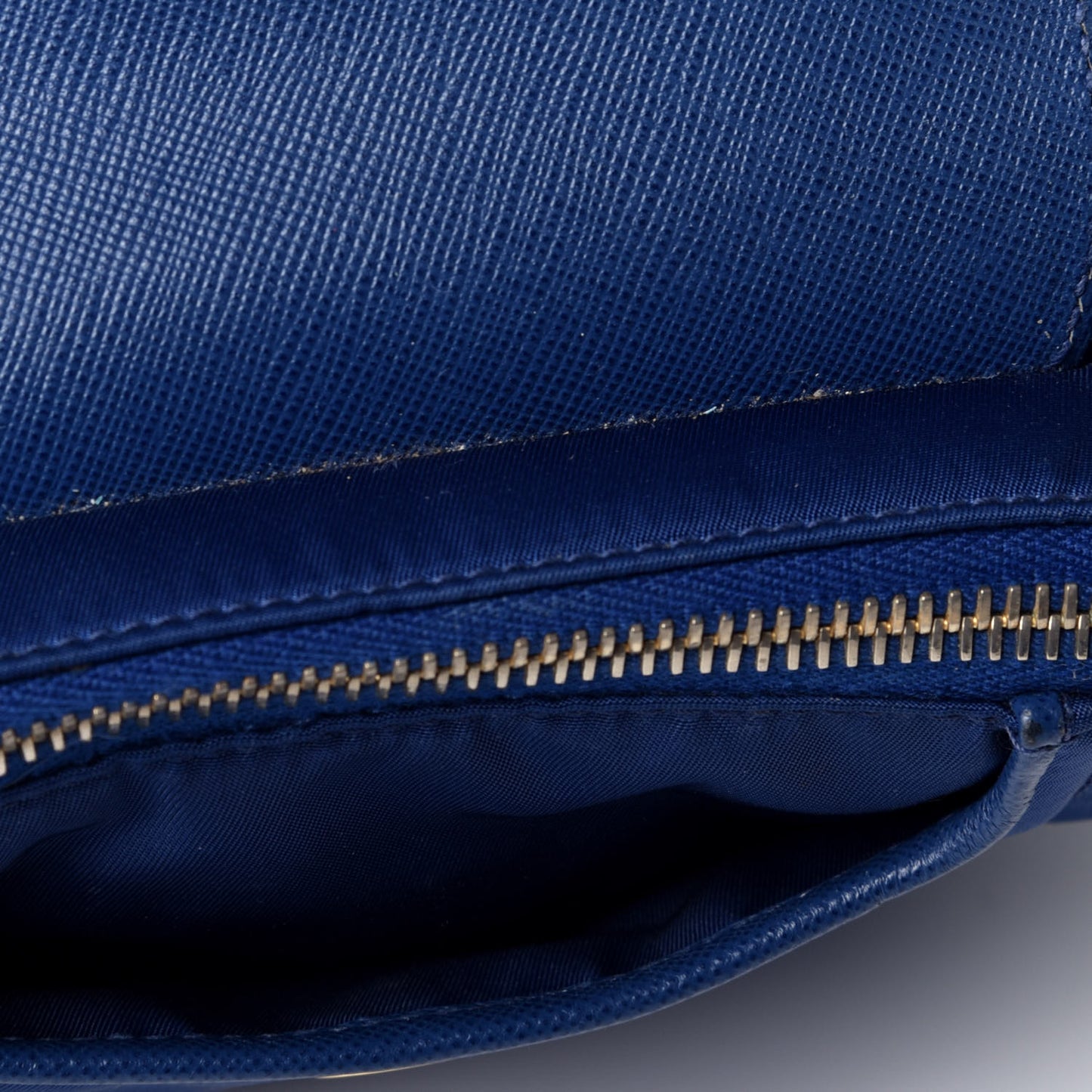 Nylon Vela Saffiano Flat Flap Messenger Bag Baltico