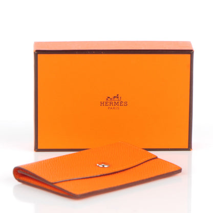 Hermes Epsom Envelope Card Holder Orange 4 of 7