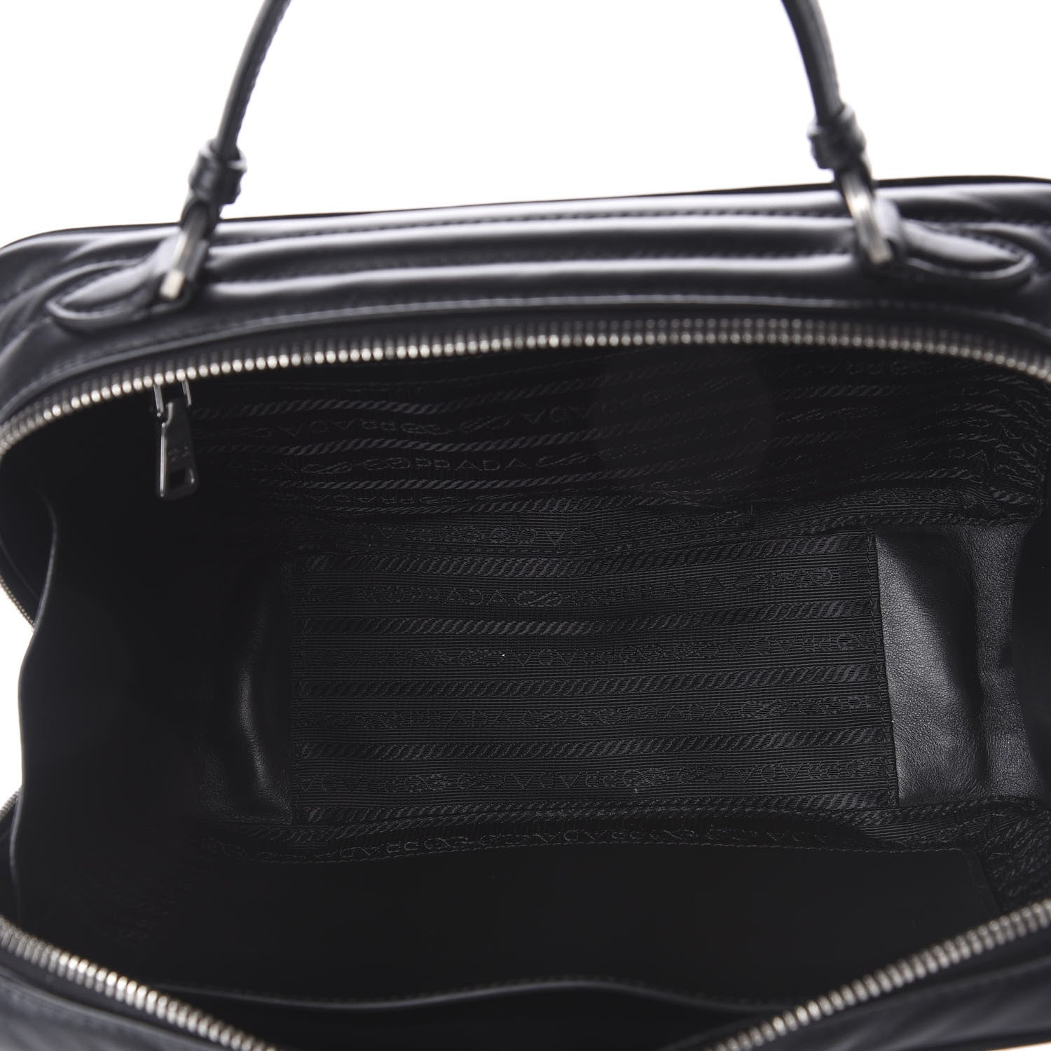 Prada Soft Calfskin Medium Diagramme Crossbody Bag Black 6 of 10