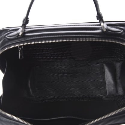 Prada Soft Calfskin Medium Diagramme Crossbody Bag Black 6 of 10
