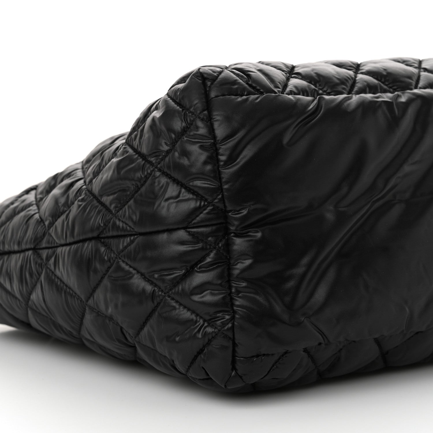 Chanel Nylon Quilted Small Coco Cocoon Tote Black 9 of 10