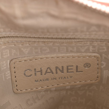 Chanel Canvas Woven Lambskin Lax Accordion Hobo Pink 6 of 13