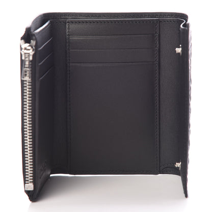 Loewe Calfskin Embossed Repeat Small Vertical Wallet Black Multicolor 5 of 8