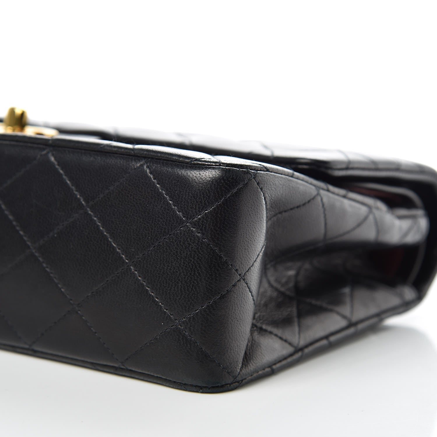 Chanel Lambskin Quilted Medium Double Flap Black 10 of 11