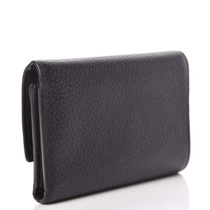 Louis Vuitton Taurillon Perforated Capucines Compact Wallet Black 3 of 7